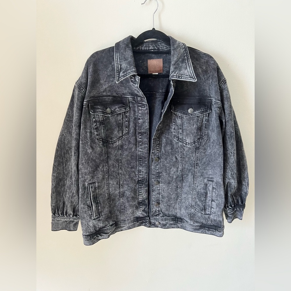 Maurice’s Black Denim Acid Wash Jacket